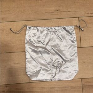 Giuseppe Zanotti Silver Drawstring Dust Bag with Logo